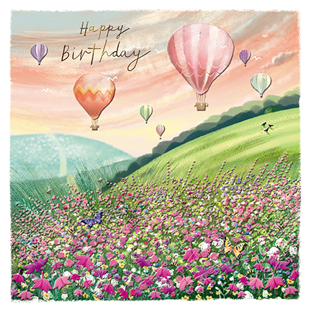 The Hot Air Balloons, Greeting Card