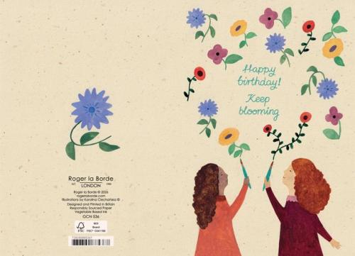 Happy birthday! Keep Blooming, Petit Fours Petite Card