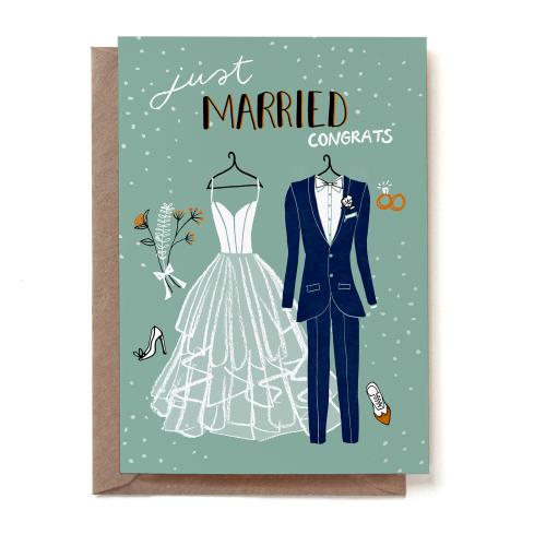 Wedding Couple Greeting Card