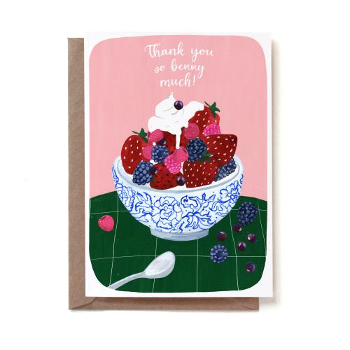 Thank You Berry Much Greeting Card