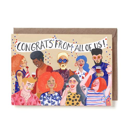 Group Congrats Greeting Card