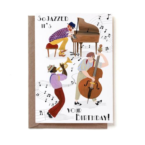 Jazz Trio Greeting Card