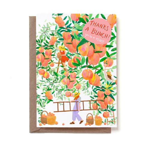 Thank You Peaches Greeting Card