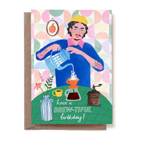 Birtday Brewer Greeting Card