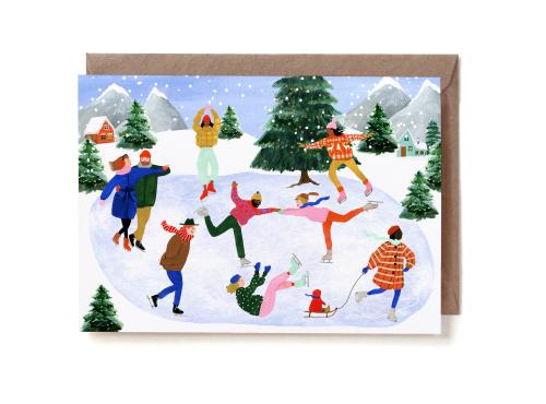 Iceskating Greeting Card