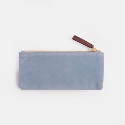 Blue Velvet Rectangle Pencil Case