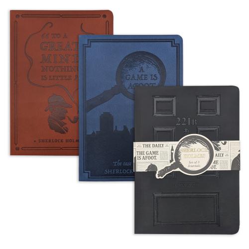 SherlockSet of 3 B6 Notebooks