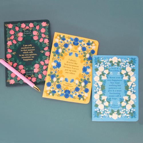 Pride & Prejudice Set of 3 B6 Notebooks
