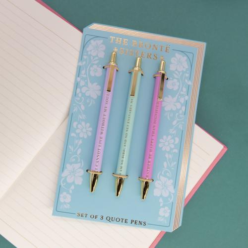 3 Metal Pens - Bronte Sisters