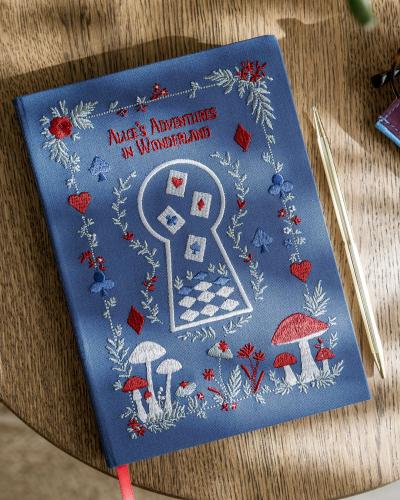 Embroidered A5 Journal - Alice's Adventure