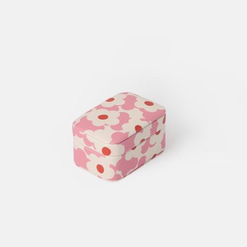 Pink/Orange Flower Small Jewellery Box