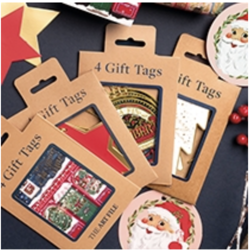 Red Robins Gift Tags, 6 Tags