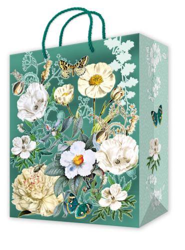 Floral, Gift Bag S (Green)