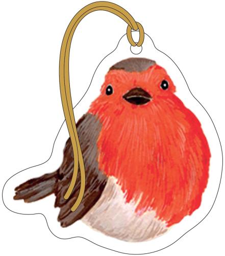 Red Robins Gift Tags, 6 Tags