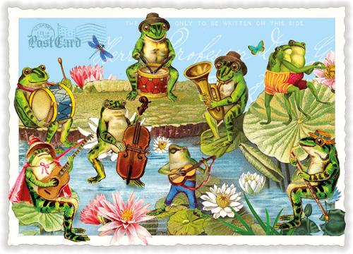 Grodor spelar musik, Postcard
