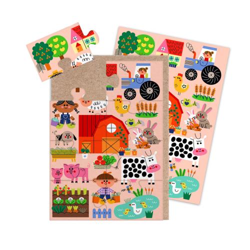 Farm Jigsaw Greeting Card (A6)