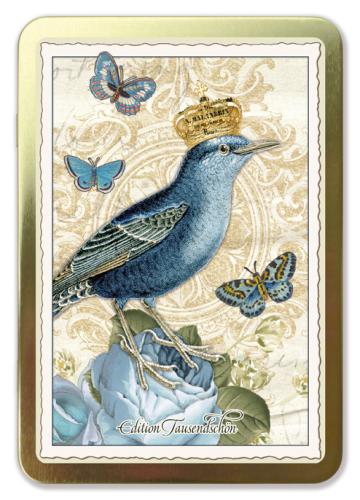 Birds, Postcards in Metallbox