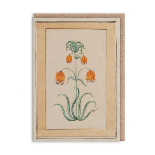 Orange Fritillaria Greeting Card (Mini)