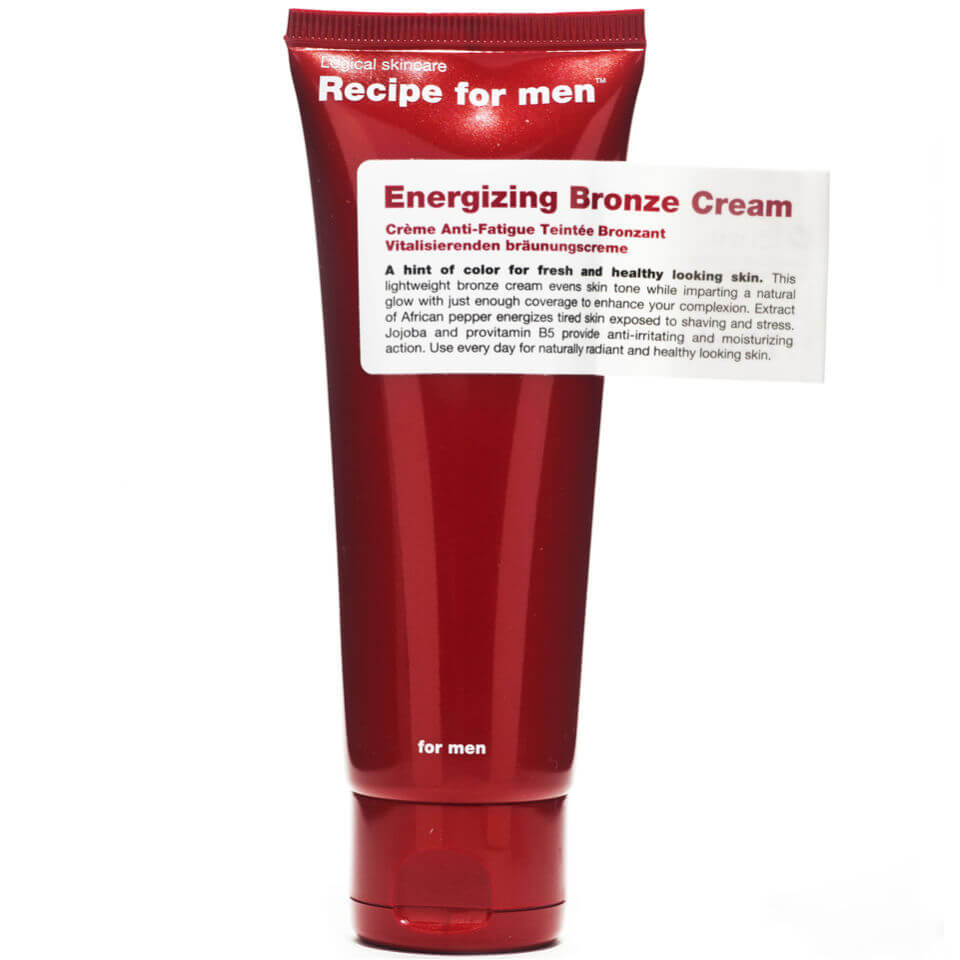 Recipe for men Energizing Bronze Cream 75 ml
