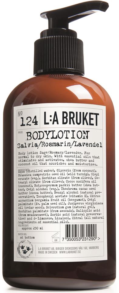 L:a Bruket Bodylotion Salvia/Rosmarin/Lavendel 250 ml