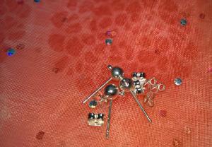 Örhängesstift med kula (paket om 5 par)