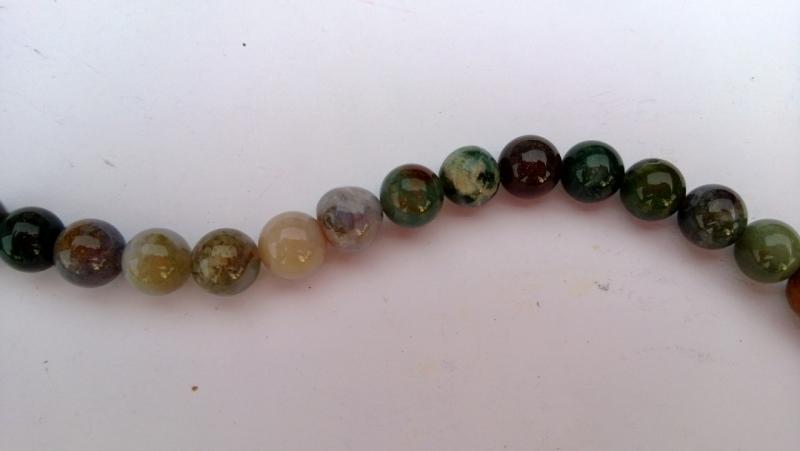 Agatpärlor (paket om 6 st)