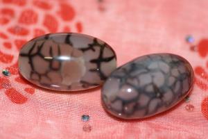 Stora crackelerade pärlor (paket om 2 st)