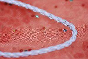 Flätat läderband (1m)