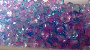 Fazzeterade glaspärlor (paket om 20 st)