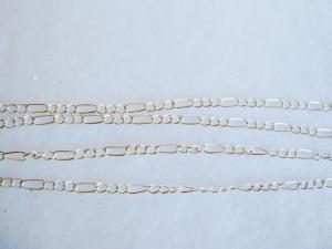 Silverfärgad Kedja (1m)