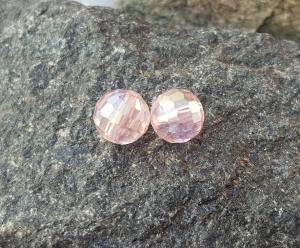 Fazetterade Glaspärlor (2 st)