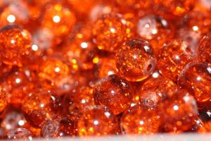 Krackelerade Glaspärlor (paket om 20 st)