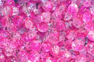 Krackelerade Glaspärlor ( paket om 20 st)