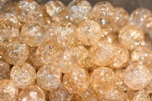 Krackelerade Glaspärlor ( paket om 20 st)