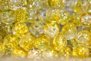 Krackelerade Glaspärlor ( paket om 20 st)