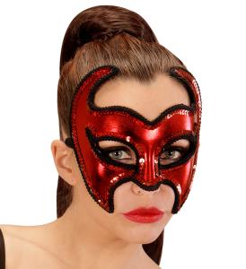 Djävulsk mask med paljetter