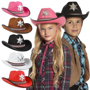 Cowboy hatt sheriff 5 färger Barn