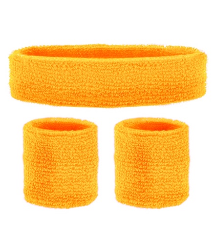 Svettband 80 Tals orange Neon