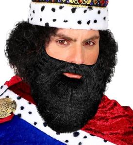 Skägg med Mustasch svart