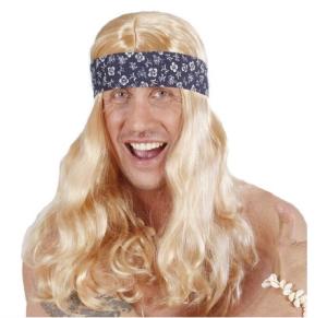 Lång blond peruk