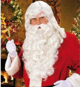 Tomte perukset inkl skägg Deluxe