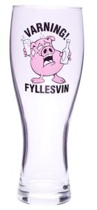 Ölglas - Varning! Fyllesvin