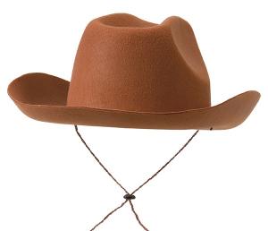 Cowboyhatt brun