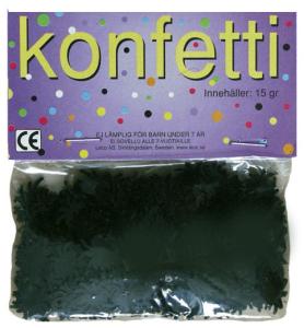 Konfetti svarta spindlar