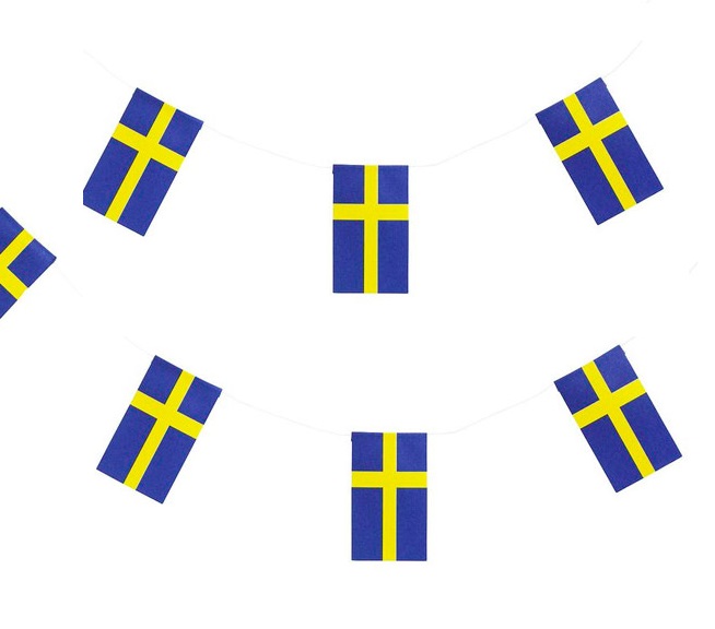 Flaggirlang Sverige 6 m.