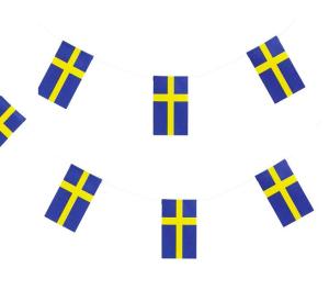 Flaggirlang Sverige 6 m.
