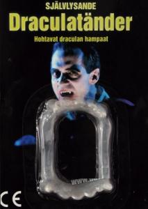 Draculatänder självlysande