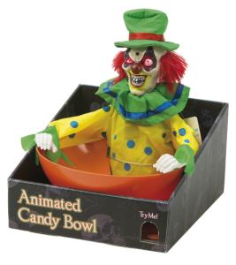 Godisskål pratande clown