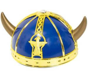 Vikingahjälm Blå/Guld