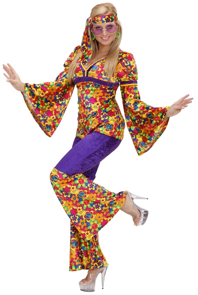 Hippie Tjej Maskeraddräkt